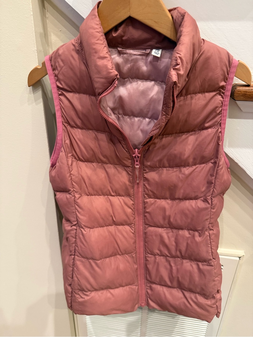 Uniqlo Pink Quilted Jacket Vest